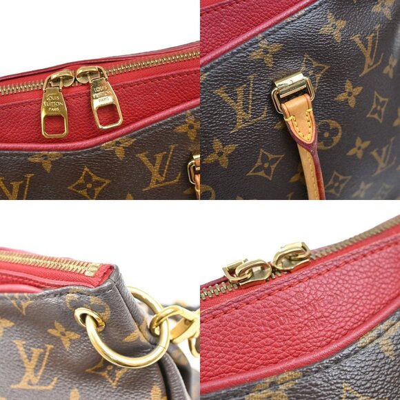 LOUIS VUITTON Pallas 2Way Shoulder Hand Bag Monogram Leather Red M41175 689KB448 - Picture 9 of 15
